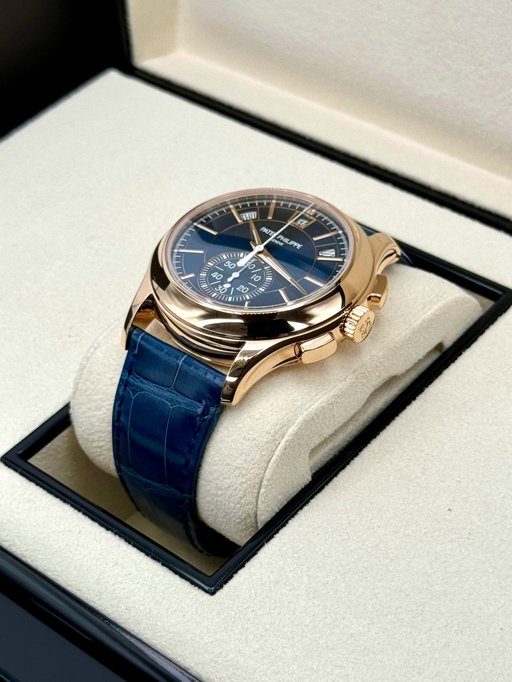 NEW 2026 Patek Philippe 5905R Flyback Chronograph Annual Calendar Blue Dial