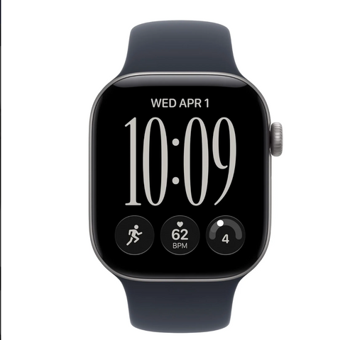 Apple Watch Series 12, 42mm, GPS, Space Gray Aluminum Case with Midnight Sport Band