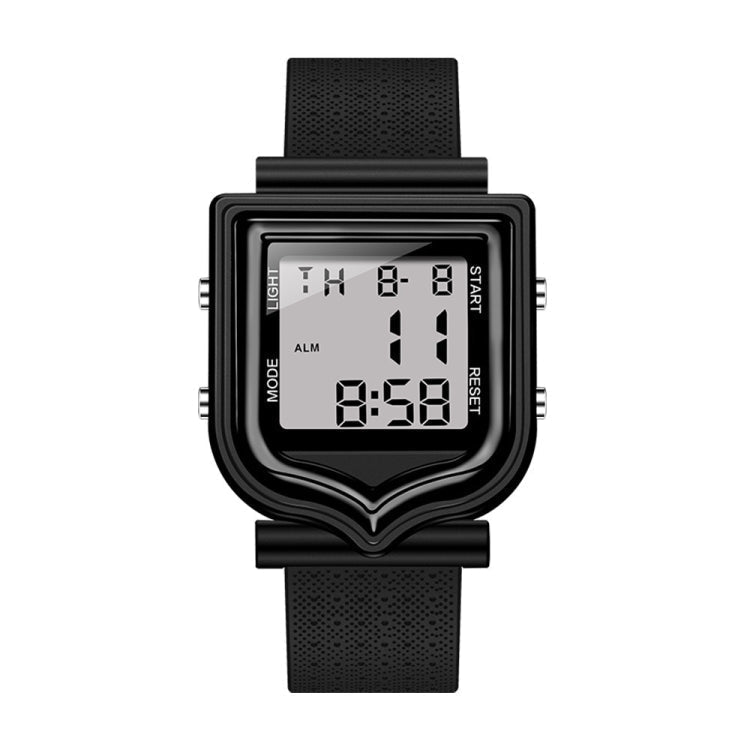 SANDA 388 Fashionable Square Outdoor Sports Leisure Watch Men's And Women's Multi-Functional Waterproof Luminous Electronic Watch